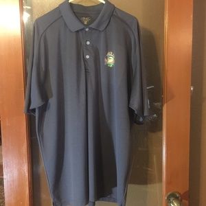 Tri Mountain Shock Top beer dark gray polo XXL